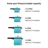 Prestige Popular Aluminium Pressure Cooker, Silver