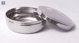 Stainless Steel Bulging chapatti Dabba / Container - Round