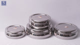Stainless Steel Bulging Dabba / Container - Round
