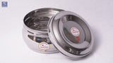 Stainless Steel Bulging Poori Dabba / Container - Round