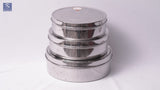 Stainless Steel Chapathi Dabba / Container - Smiley Pattern
