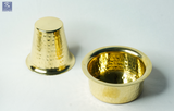 Brass Coffee Dabara / Davara Set Heavy - Hammered Finish