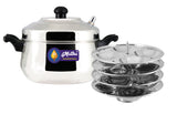 Stainless Steel Idly Cooker - Induction Compatible