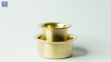 Brass Coffee Dabara / Davara Set Heavy -Matt Finish