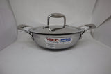 Vinod Stainless Steel Triply Platinum Kadai -SAS Metal