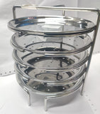 Stainless Steel Idiyappam / Seva Plates with Stand - Multipurpose stand -Easy to Handle - Santhagam