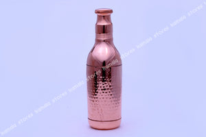 Copper Water Bottle Hammered Champagne 1000 ml