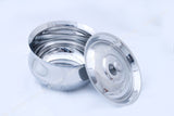 <transcy>மூடியுடன் டிஷ் பரிமாறும் எஃகு - பாட் மாதிரி</transcy>