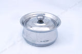 <transcy>மூடியுடன் துருப்பிடிக்காத ஸ்டீல் சேவை டிஷ் - டெக்ஷா மாடல்</transcy>