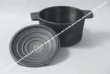 Cast Iron Cooking Pot - Pre Seasoned / Cast Iron Dutch Oven with Lid - 4 Litres