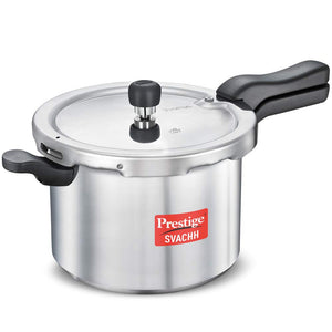 Prestige Svachh Induction Base Aluminium body Pressure Cooker with deep lid for Spillage Control