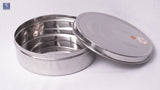 Stainless Steel Chapathi Dabba / Container - Smiley Pattern