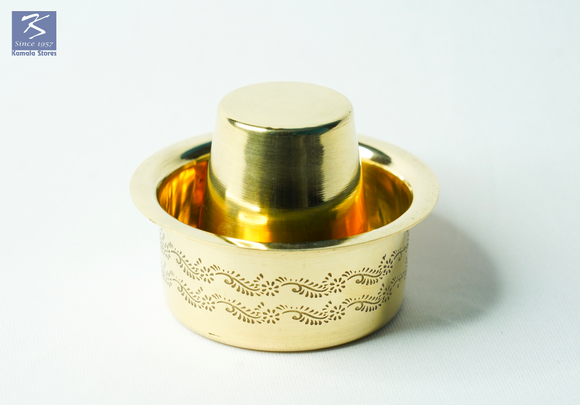 Brass Indian Filter and Davara Tumbler Set