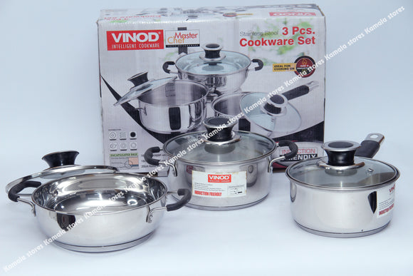 Vinod 3 Pcs Cookware Set
