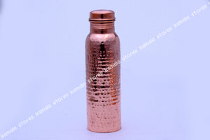 Copper Water Bottle Hammered 950 ml