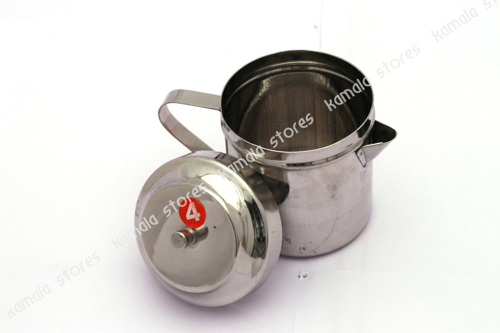 Stainless Steel Oil Container with Handle Kamala Stores