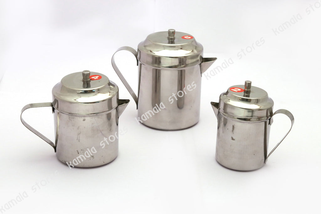 Stainless Steel Oil Container with Handle – Kamala Stores