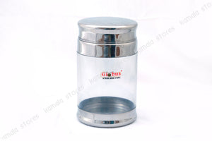 Globus Stainless Steel, See Through Container with Lid 1.5 litre