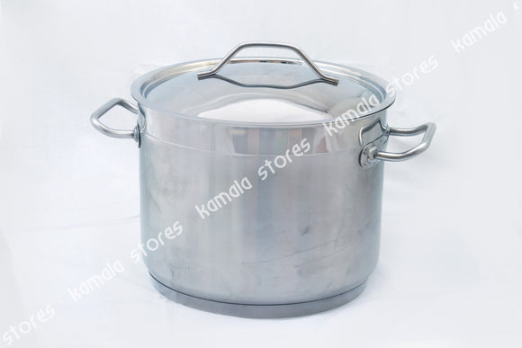 Stainless Steel Stock Pot 2 Tone with Lid, 7.5 ltr