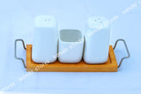 Salt and Pepper Set with Stand