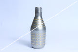 <transcy>पीतल हस्तशिल्प मुक्ताश बोतल/मुँह फ्रेशनर बोतल - ५०० मिली (ब्लैक/सिल्वर)</transcy>